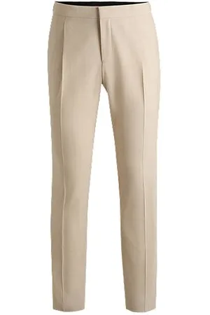 HUGO BOSS Slim-fit tuxedo trousers in a wool blend