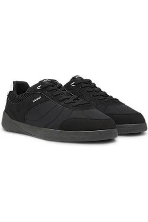 HUGO BOSS Football-inspired trainers with faux suede