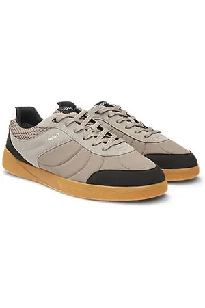 HUGO BOSS Football-inspired trainers with faux suede