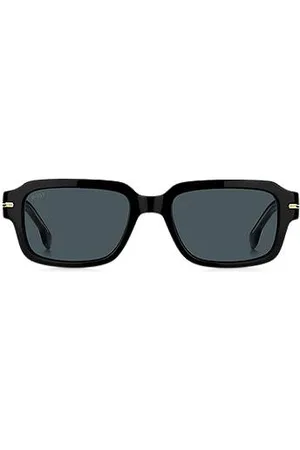 HUGO BOSS Acetate sunglasses with gold-tone hardware