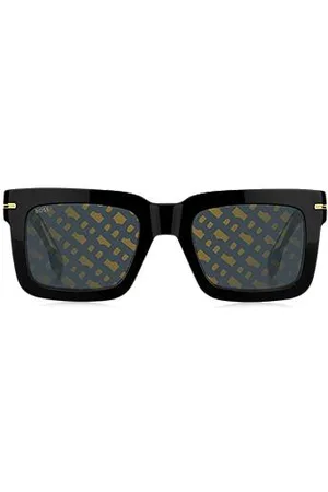 HUGO BOSS Acetate sunglasses with signature hardware detail