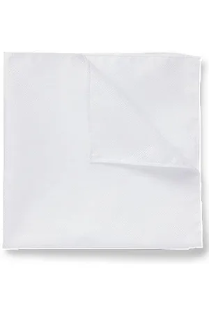 HUGO BOSS Italian-made pocket square with jacquard weave