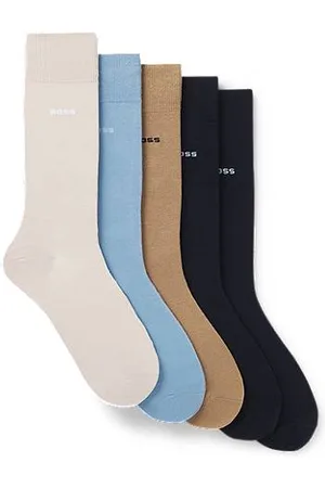 HUGO BOSS Five-pack of regular-length socks in a cotton blend