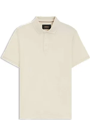 HUGO BOSS Regular-fit polo shirt in mercerised Italian cotton
