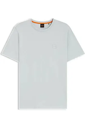 HUGO BOSS Cotton-jersey T-shirt with logo patch