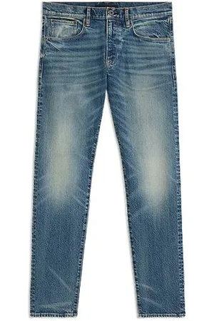 HUGO BOSS BECKHAM x slim-fit jeans in vintage-wash denim