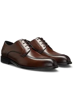 HUGO BOSS Derby shoes in leather with durable outsole