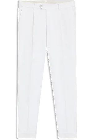 HUGO BOSS Slim-fit trousers in comfort-stretch cotton