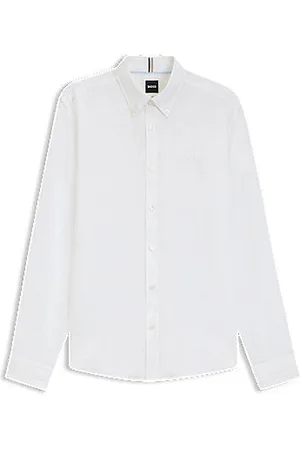 HUGO BOSS Slim-fit shirt in linen
