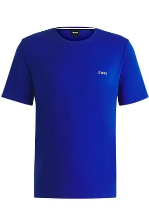 HUGO BOSS Stretch-cotton regular-fit T-shirt with embroidered logo