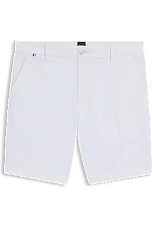 HUGO BOSS Slim-fit shorts in structured stretch cotton