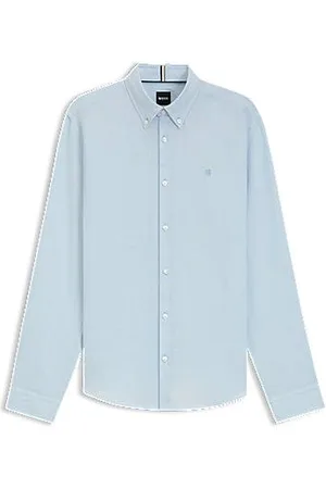HUGO BOSS Slim-fit shirt in linen