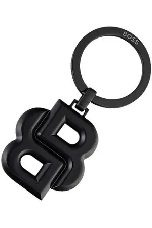 HUGO BOSS Key ring with matte- Double B monogram