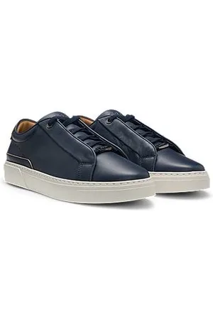 HUGO BOSS Gary leather trainers with suede backtab
