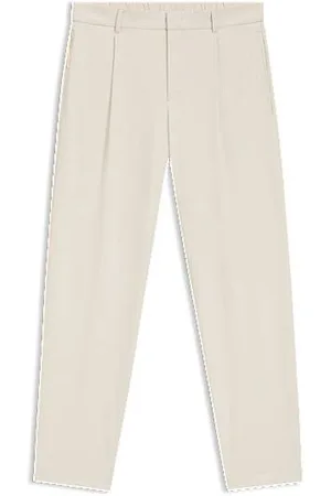 HUGO BOSS Relaxed-fit trousers in water-repellent stretch fabric