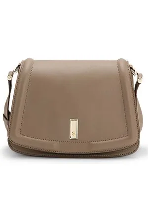 HUGO BOSS Ariell saddle bag in grained leather