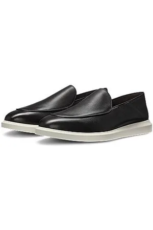 HUGO BOSS Leather loafers with rubber outsole