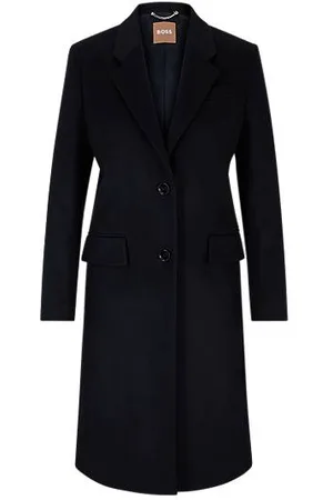 HUGO BOSS Slim-fit coat in virgin wool and cashmere