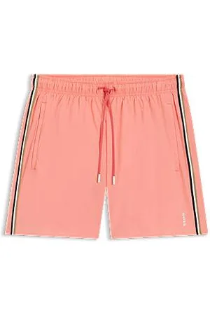 HUGO BOSS Swim shorts with signature stripe and logo