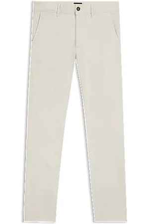 HUGO BOSS Slim-fit chinos in stretch-cotton satin