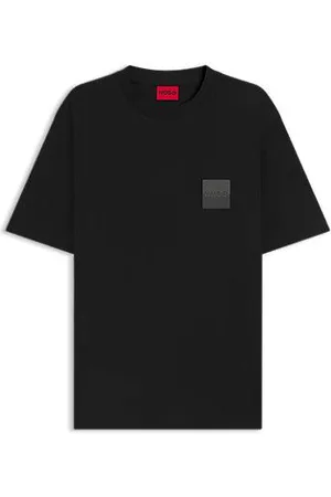 HUGO BOSS Relaxed-fit T-shirt in cotton with split logos