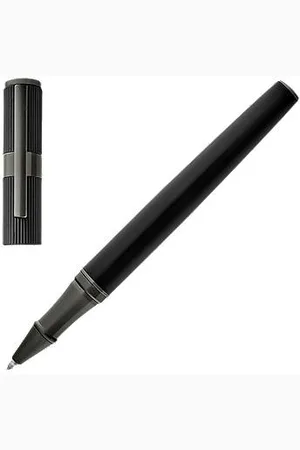 HUGO BOSS Brass rollerball pen with contrasting textures