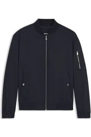 HUGO BOSS Water-repellent jacket with Double B monogram trim