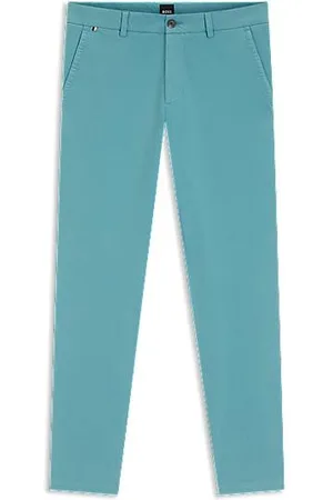 HUGO BOSS Slim-fit trousers in stretch-cotton twill