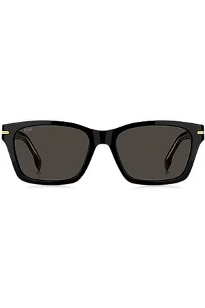 HUGO BOSS Acetate sunglasses with gold-tone hinges