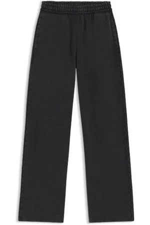 HUGO BOSS Loose-fit tracksuit bottoms in cotton terry