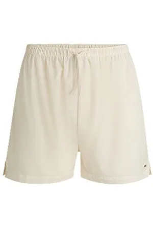HUGO BOSS Relaxed-fit beach shorts in cotton