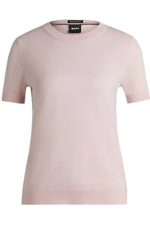 HUGO BOSS Knit t-shirt in merino wool