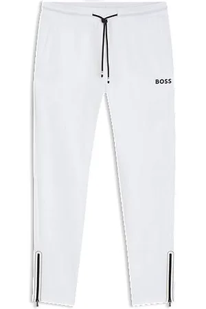 HUGO BOSS Active stretch-gabardine tracksuit bottoms with thermoregulating technology