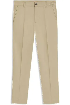 HUGO BOSS Slim-fit chinos in mercerised cotton twill