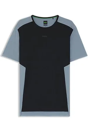 HUGO BOSS Active mesh-jersey T-shirt with decorative reflective details