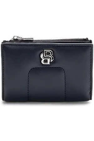 HUGO BOSS Quilted wallet with Double B monogram trim