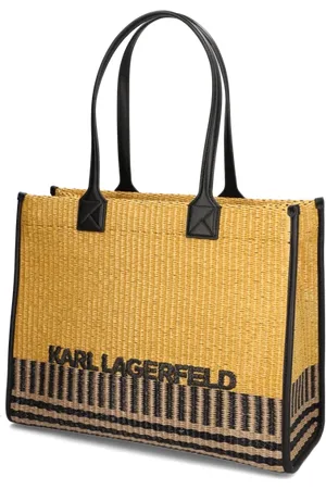 Karl Lagerfeld K/SKUARE RAFFIA LG TOTE