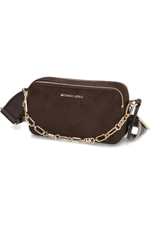 Michael Kors JET SET SM DBL ZP CAMRA CHN XBODY