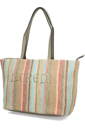 L.Credi Raffia multicolored Shopper Ohana