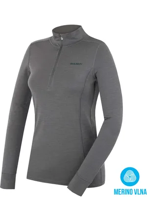 HUSKY Aron Zip L M, Dámská merino mikina