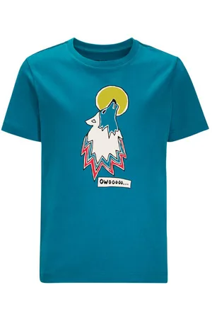Jack Wolfskin Wolf & Van T B 128, Dětské bavlněné triko