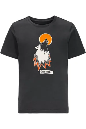 Jack Wolfskin Wolf & Van T B 128, Dětské bavlněné triko