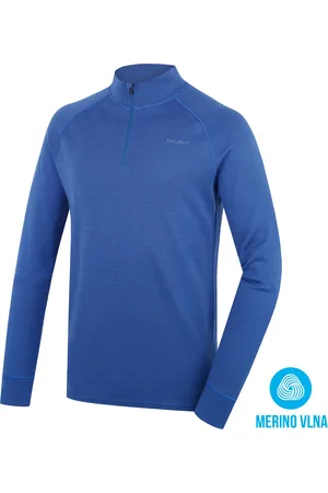 HUSKY Aron Zip M XXL, Pánská merino mikina