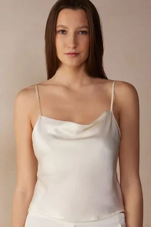 intimissimi Krátký Hedvábný Top Žena