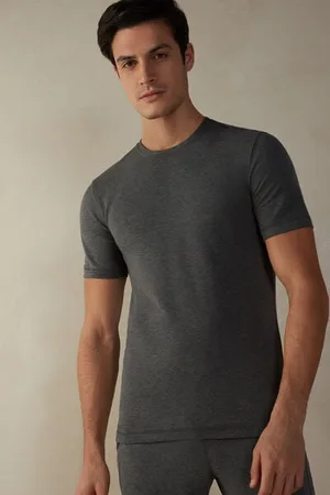 intimissimi Short-Sleeve Modal-Cashmere Top Člověk