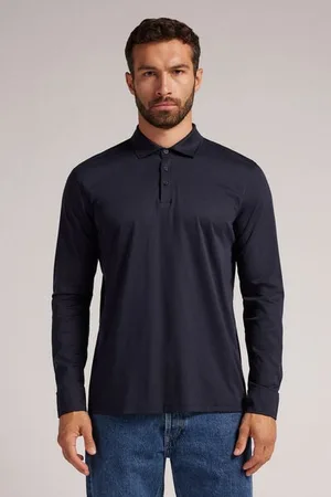 intimissimi Polo Tričko z Mercerizované Bavlny Člověk
