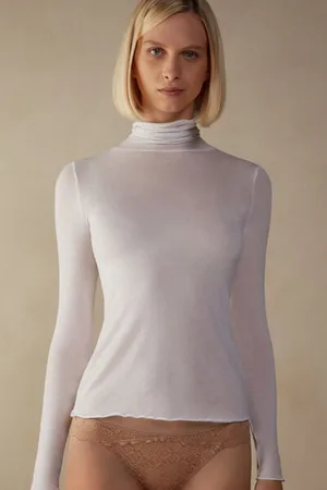 intimissimi Ultralehká Halenka se Stojáčkem z Modalu a Kašmíru Žena
