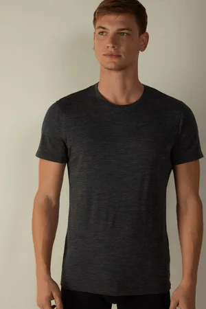 intimissimi Tričko s Krátkým Rukávem z Elastické Vlny Merino Člověk