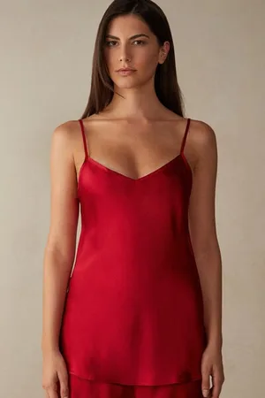 intimissimi Tílko z Atlasu a Hedvábí s Výstřihem do V Žena