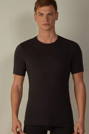 intimissimi Short-Sleeve Modal-Cashmere Top Člověk